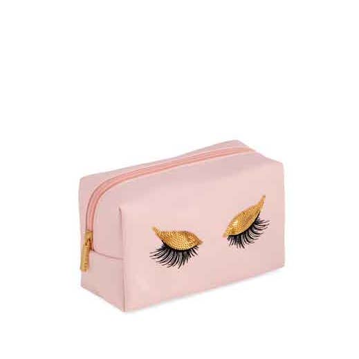 Sequin Eyelash Zip Pouch