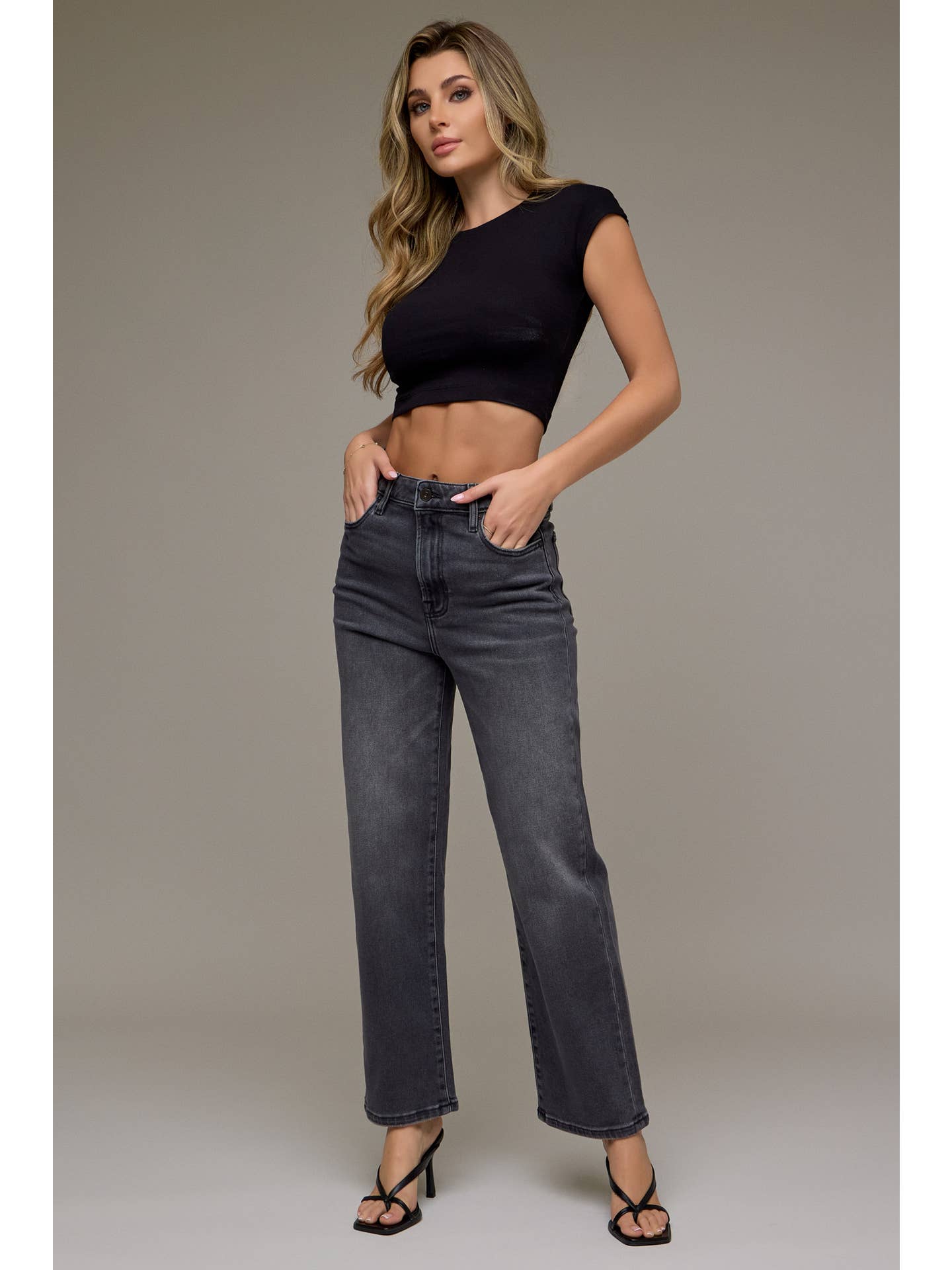 Charcoal Clean Straight Jean