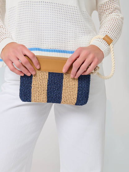 RINA WRISTLET: NAVY