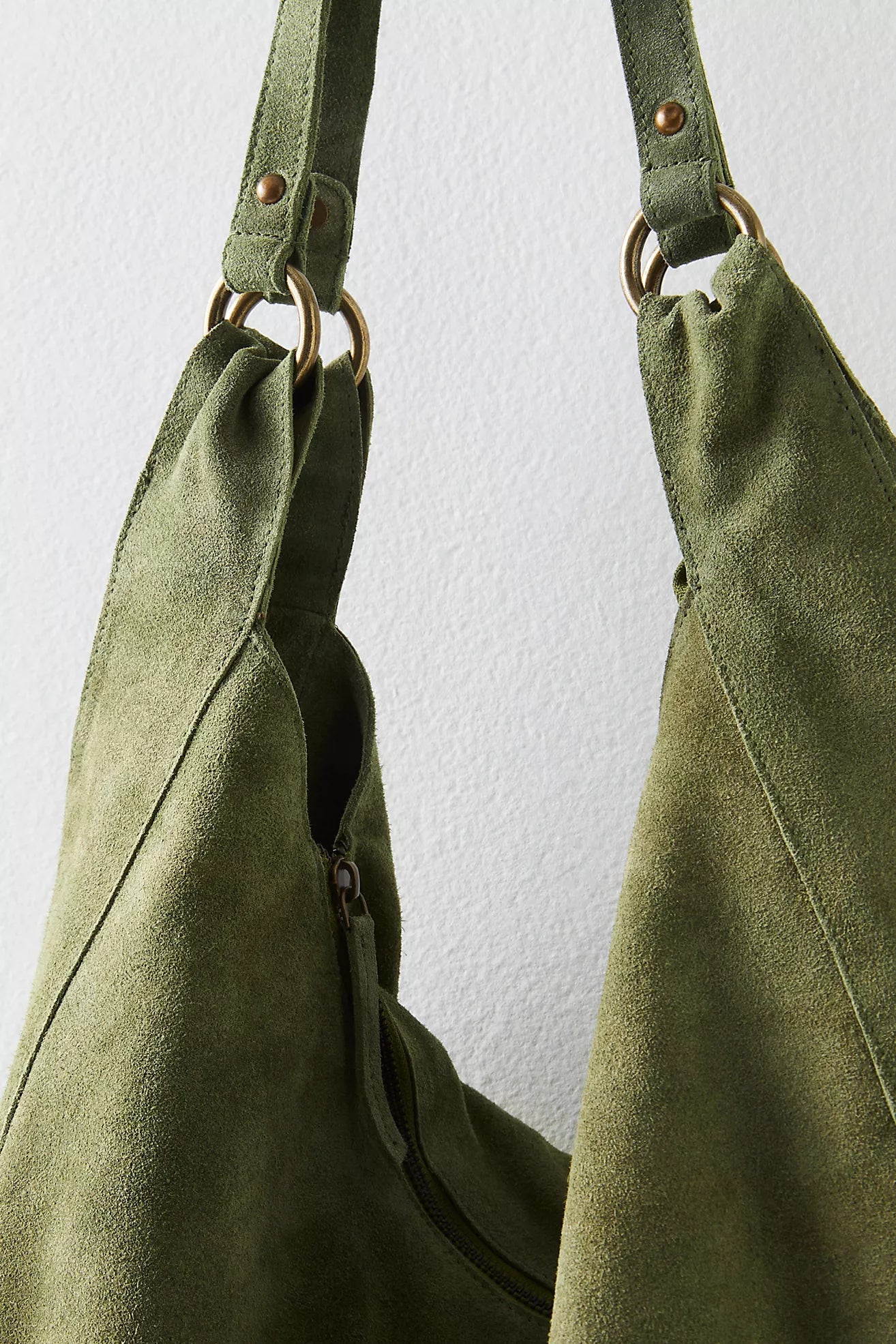 Olive Suede Tote