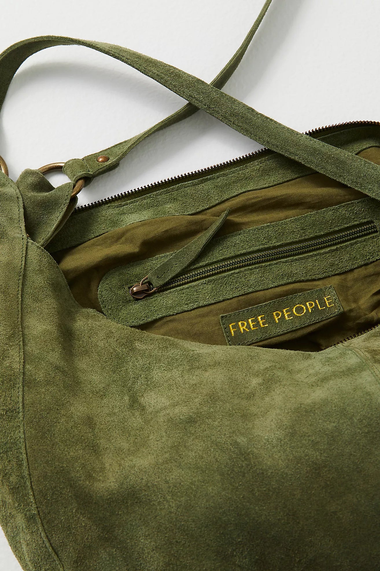 Olive Suede Tote