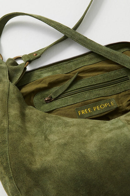 Olive Suede Tote