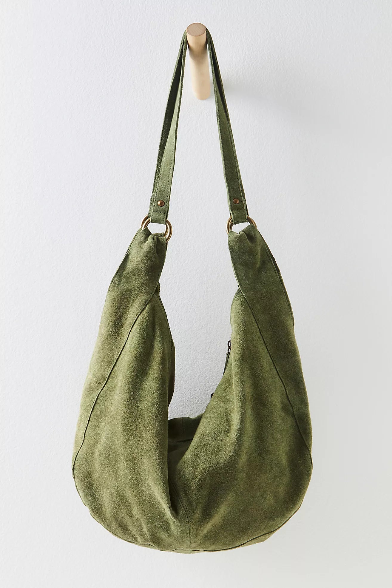 Olive Suede Tote
