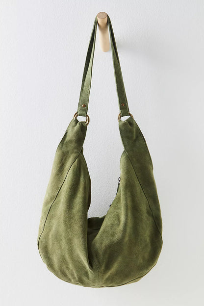 Olive Suede Tote