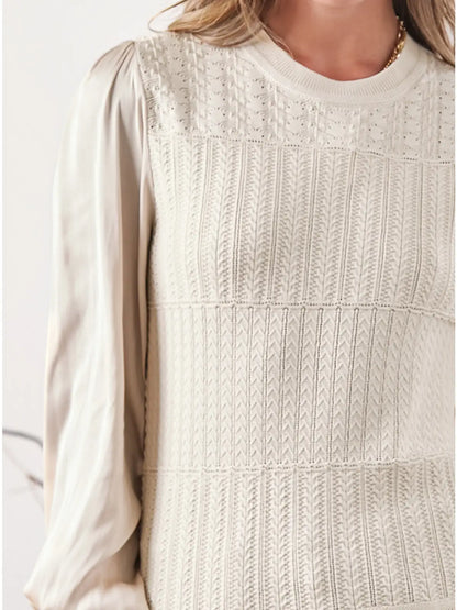 Champagne Combo Sweater
