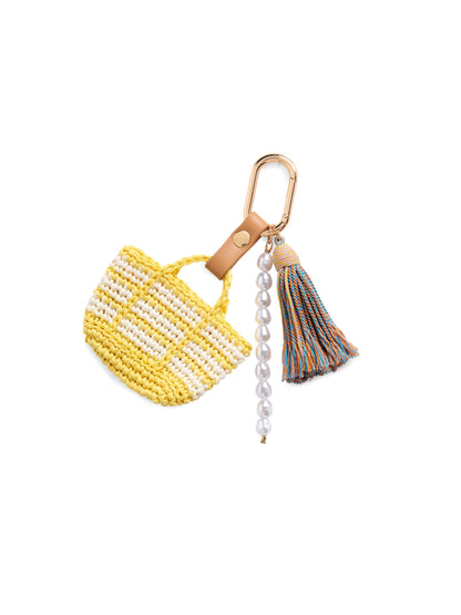 Mini Tote Bag/Key Charm