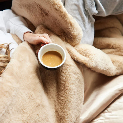 Luxury Indoor Lap Blanket with Waterproof Backing