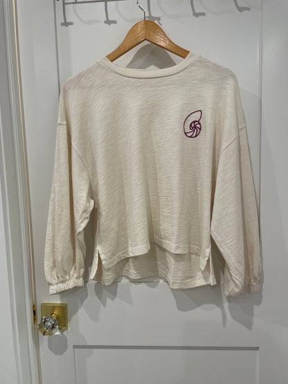 Seashell Embroidered Sweatshirt
