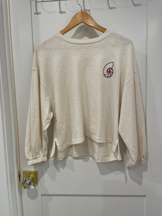 Seashell Embroidered Sweatshirt