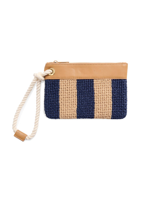RINA WRISTLET: NAVY