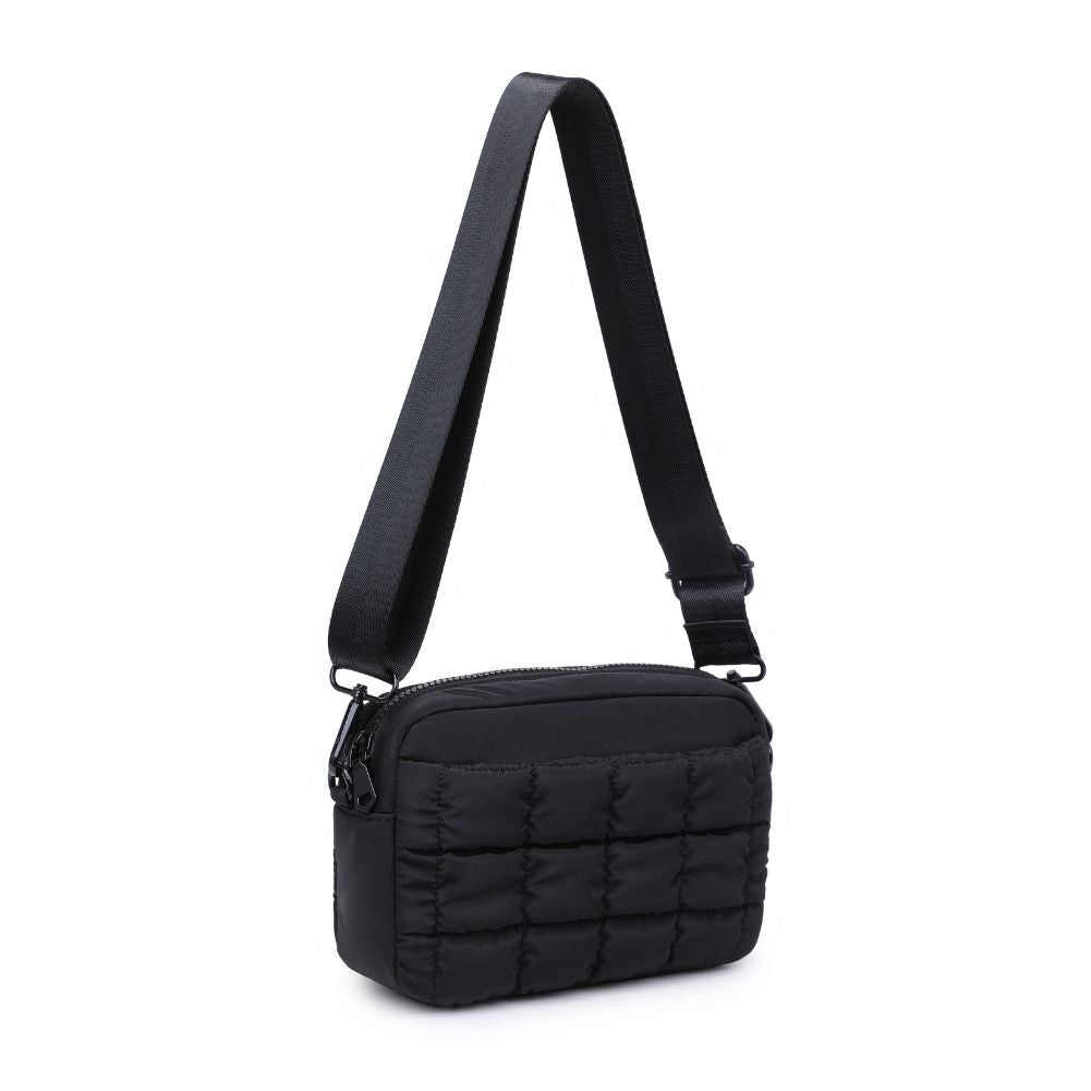 Black Inspiration Quilted Puffer Nylon Crossbody