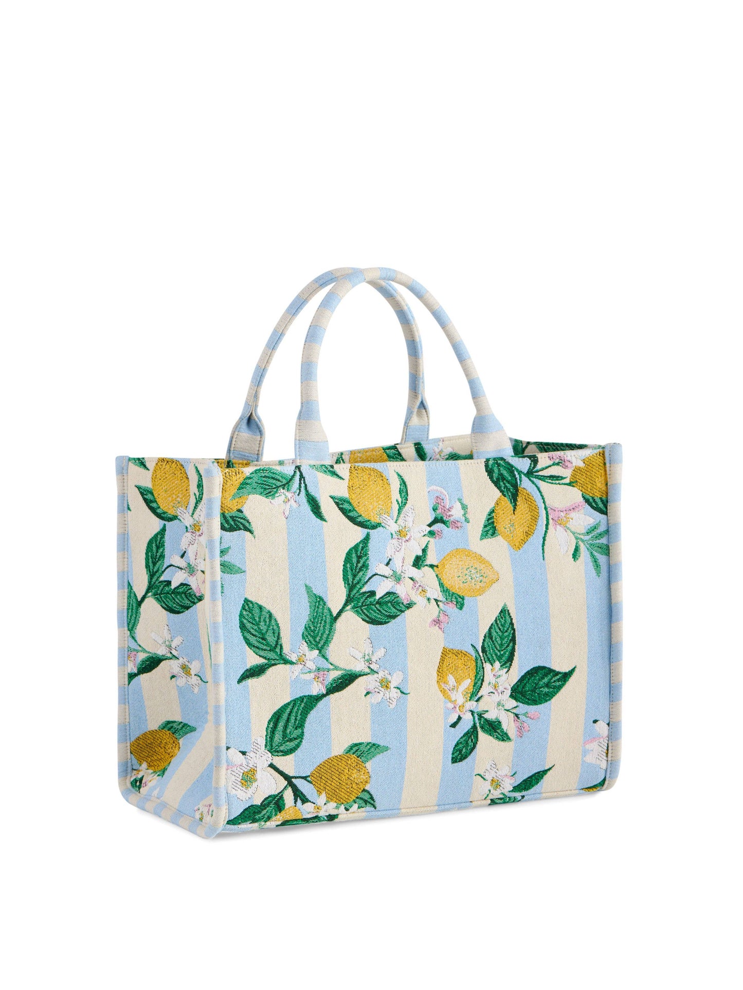 Jacquard Lemon Stripe Tote