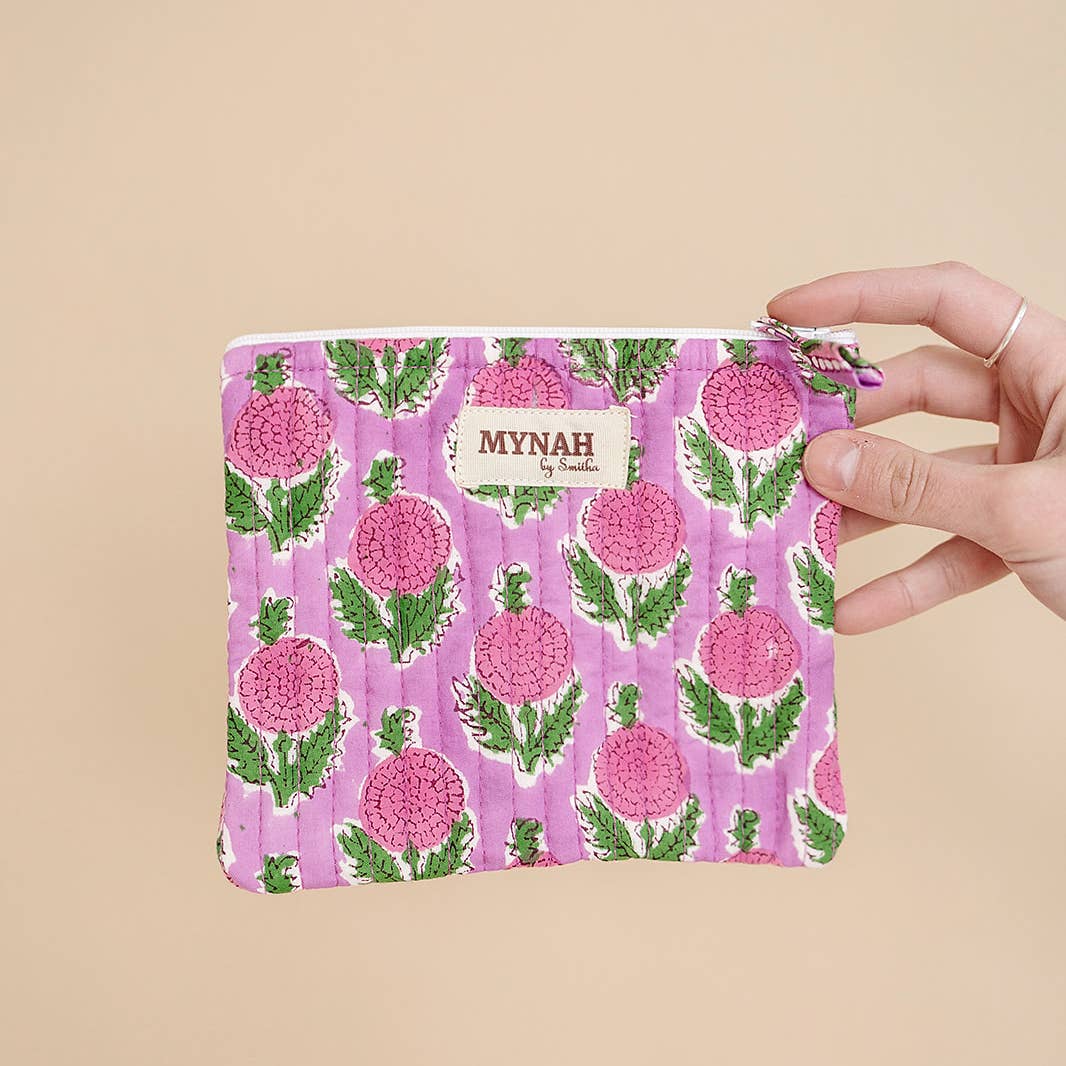Berry Smoothie' Quilted Coin Pouch