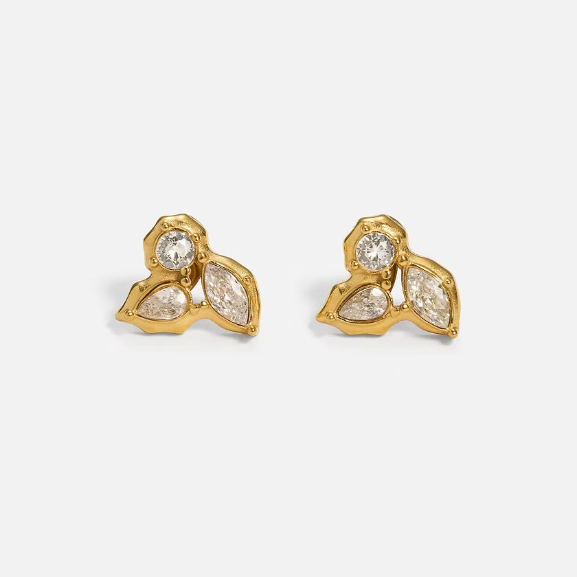 Bryn Mawr Cluster Earring - gold