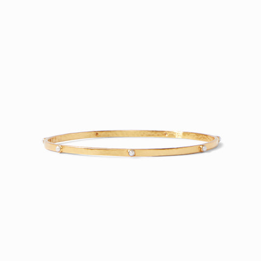 Pearl Crescent Stone Bangle