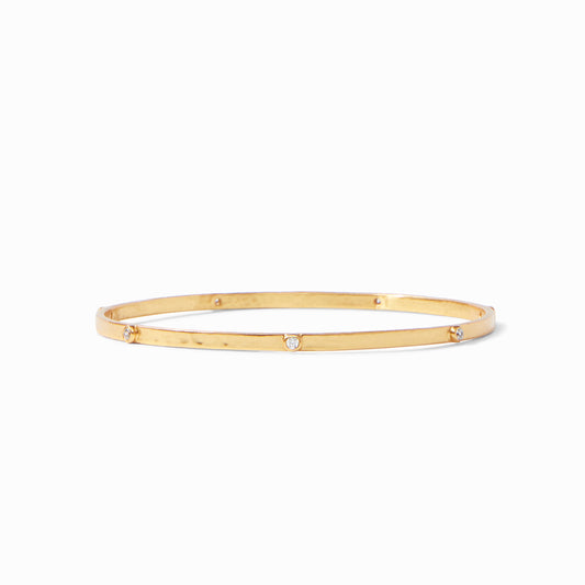 Cubic Zirconia Crescent Bangle