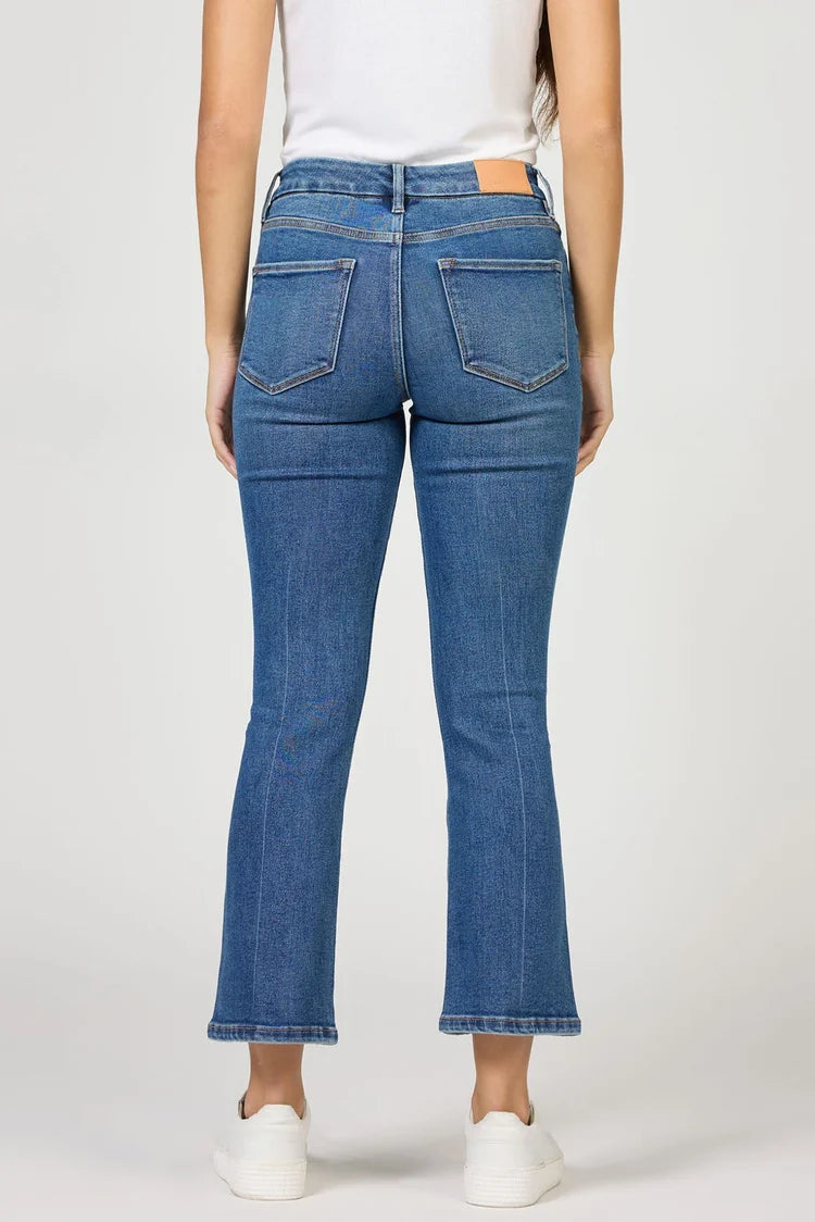 Cropped Medium Wash Jean
