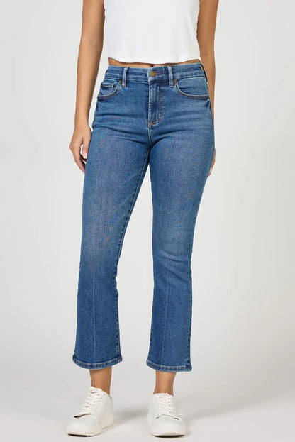Cropped Medium Wash Jean