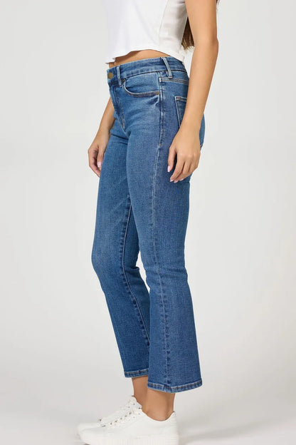 Cropped Medium Wash Jean