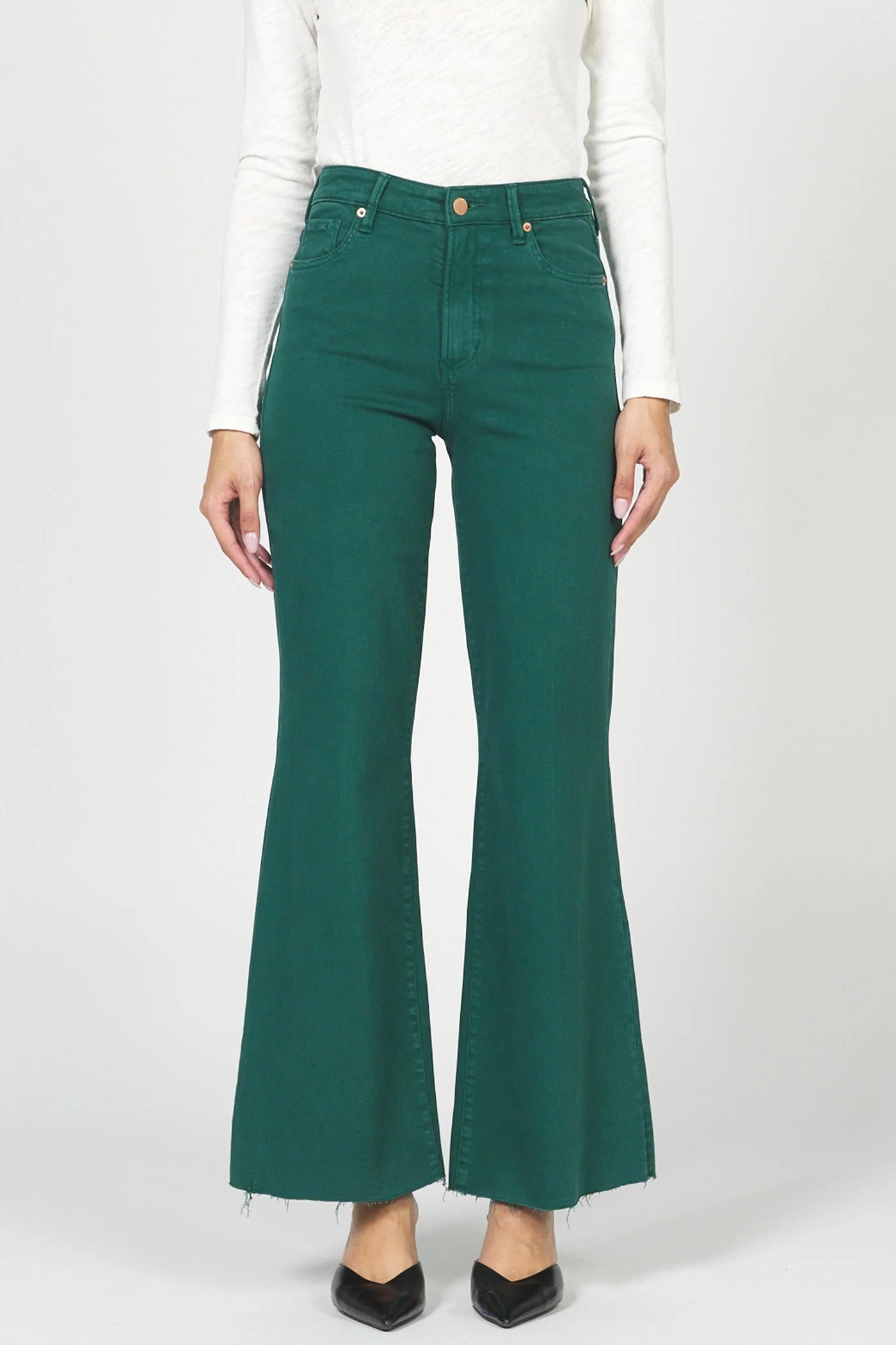 Fiona Wide Leg Jean- Rainforest