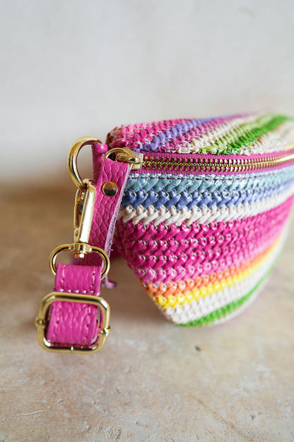 Shelly Crochet Stripe Crossbody