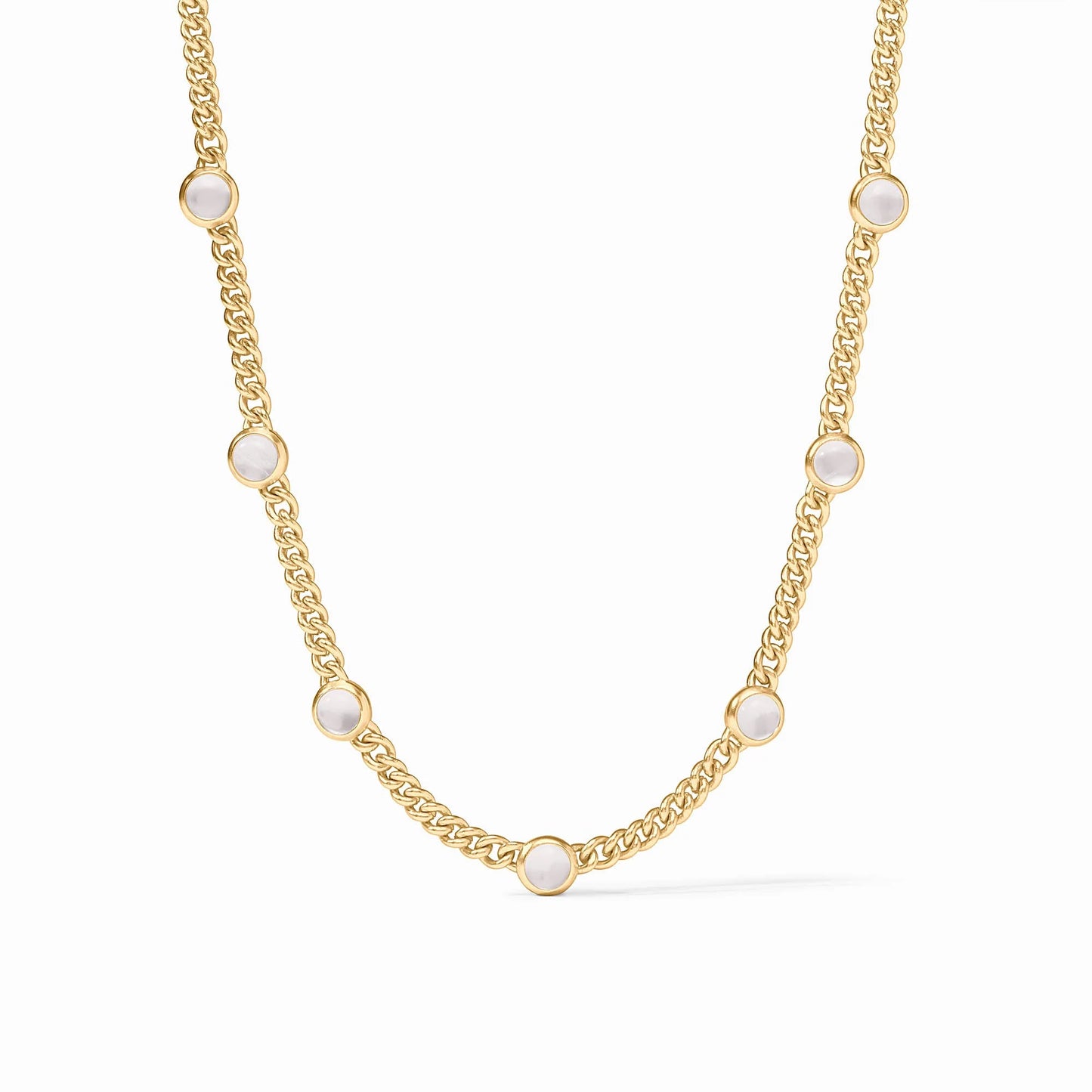 Dolce Delicate Station Necklace - Clear Crystal