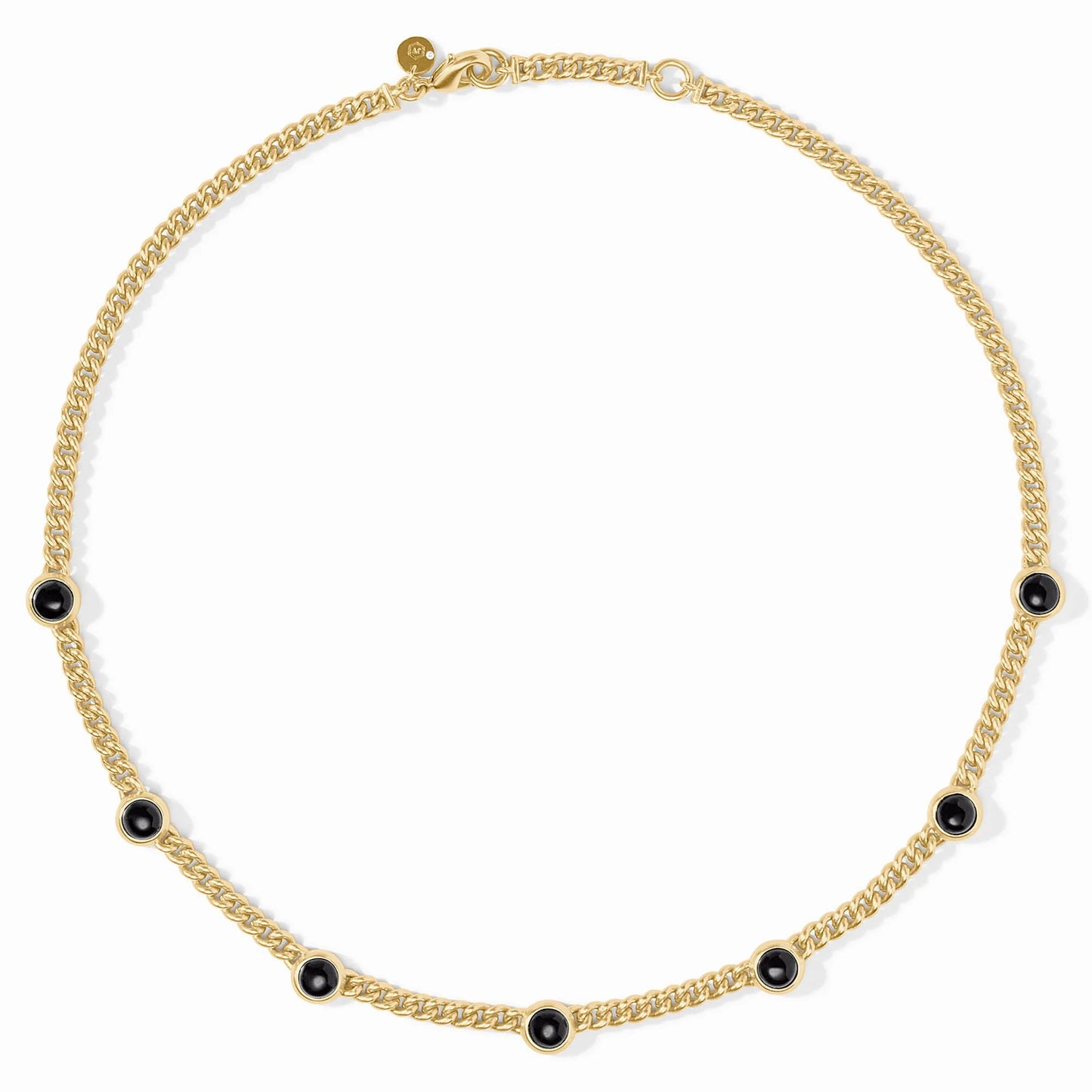 Dolce Delicate Station Necklace - Obsidian Black