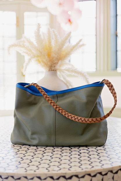 Olive Slouchy Tote
