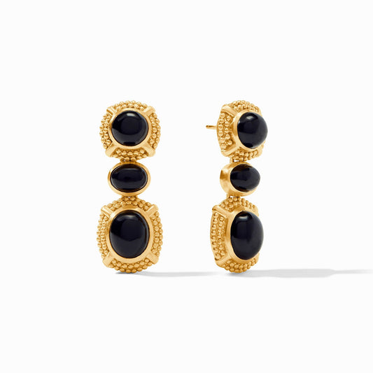 Cabochon Black Statement Earring