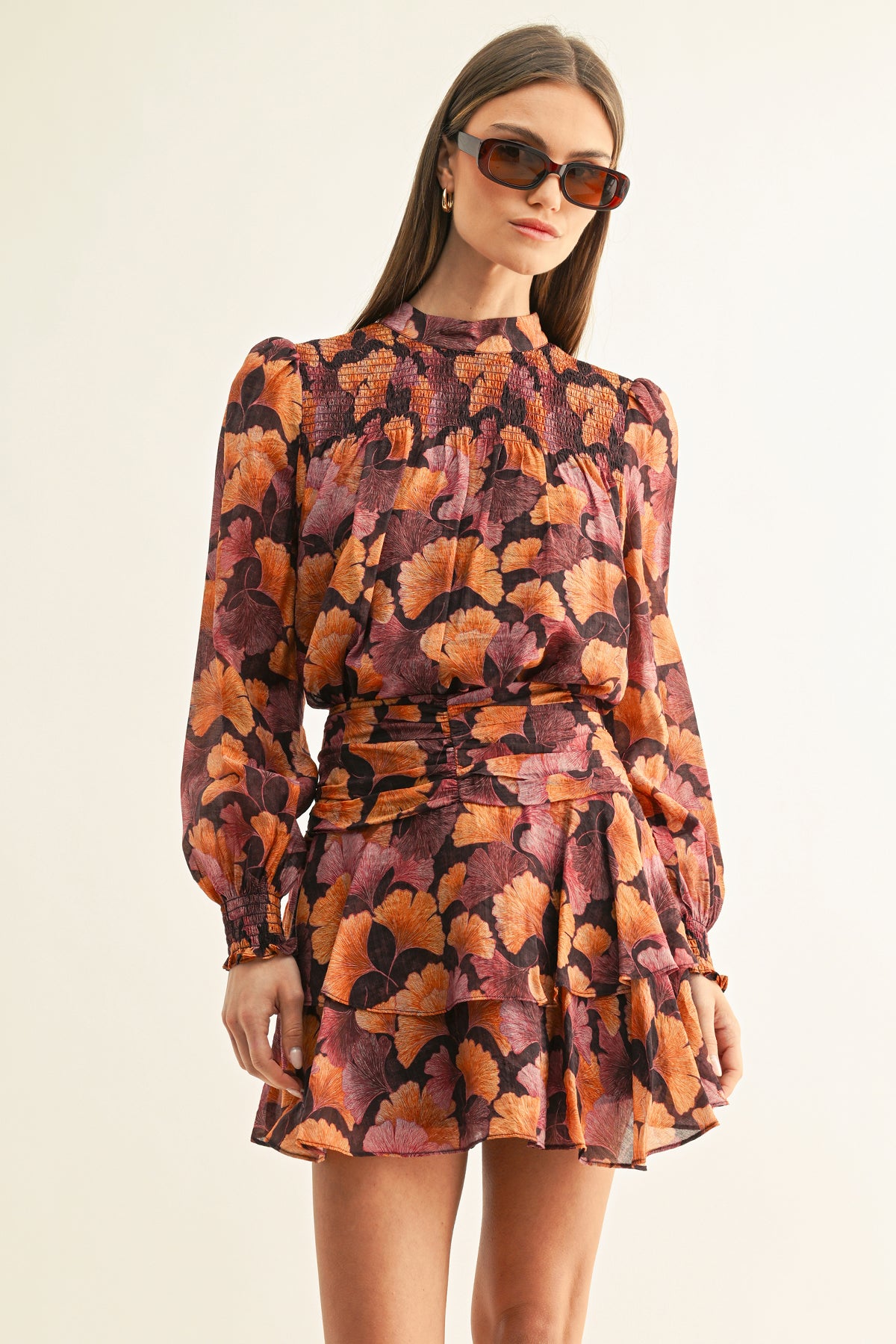 POPPY SMOCKED LONG SLEEVES TOP