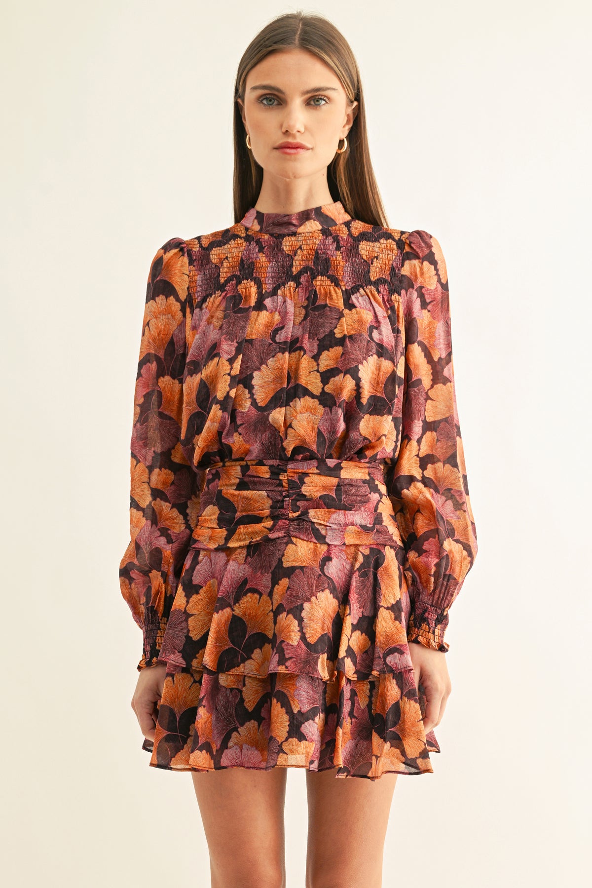 POPPY SMOCKED LONG SLEEVES TOP