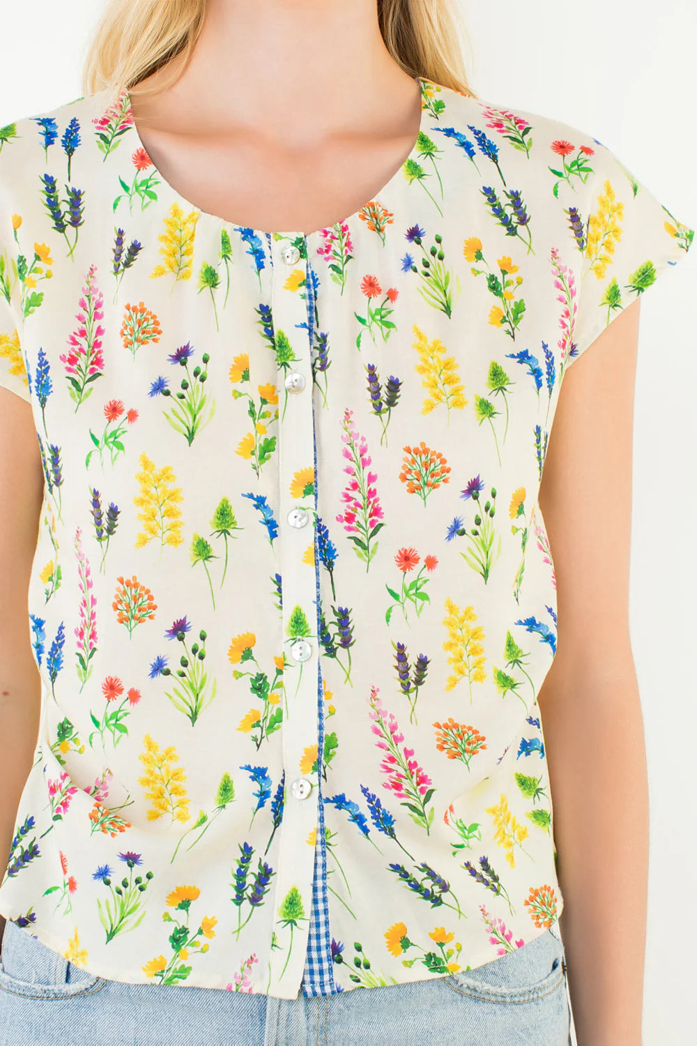 Floral Button Down Top