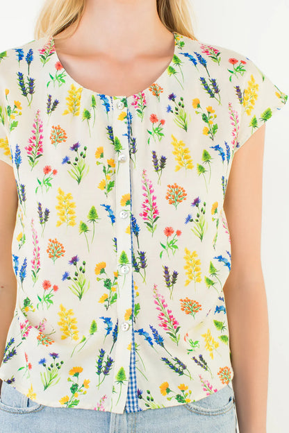 Floral Button Down Top