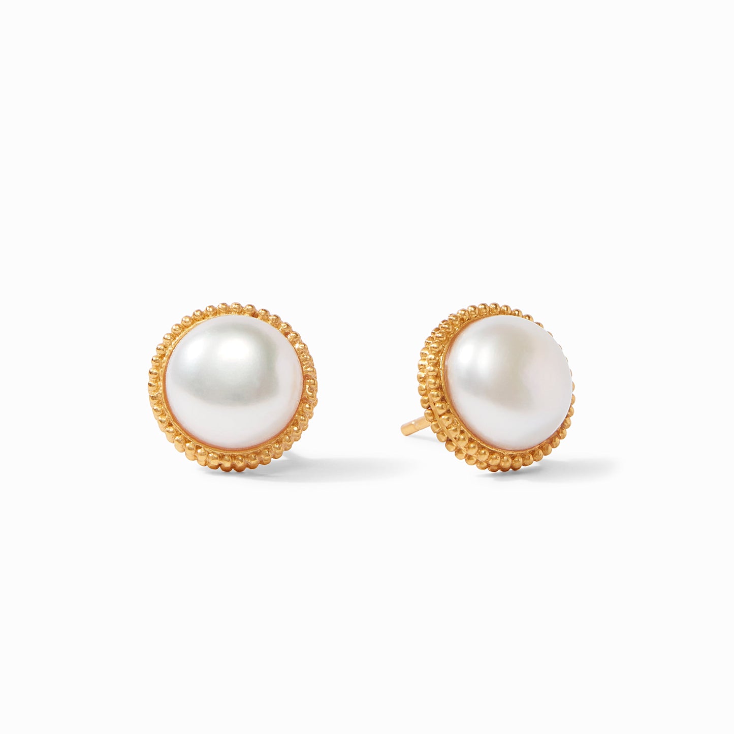 Fleur-de-Lis Pearl Stud