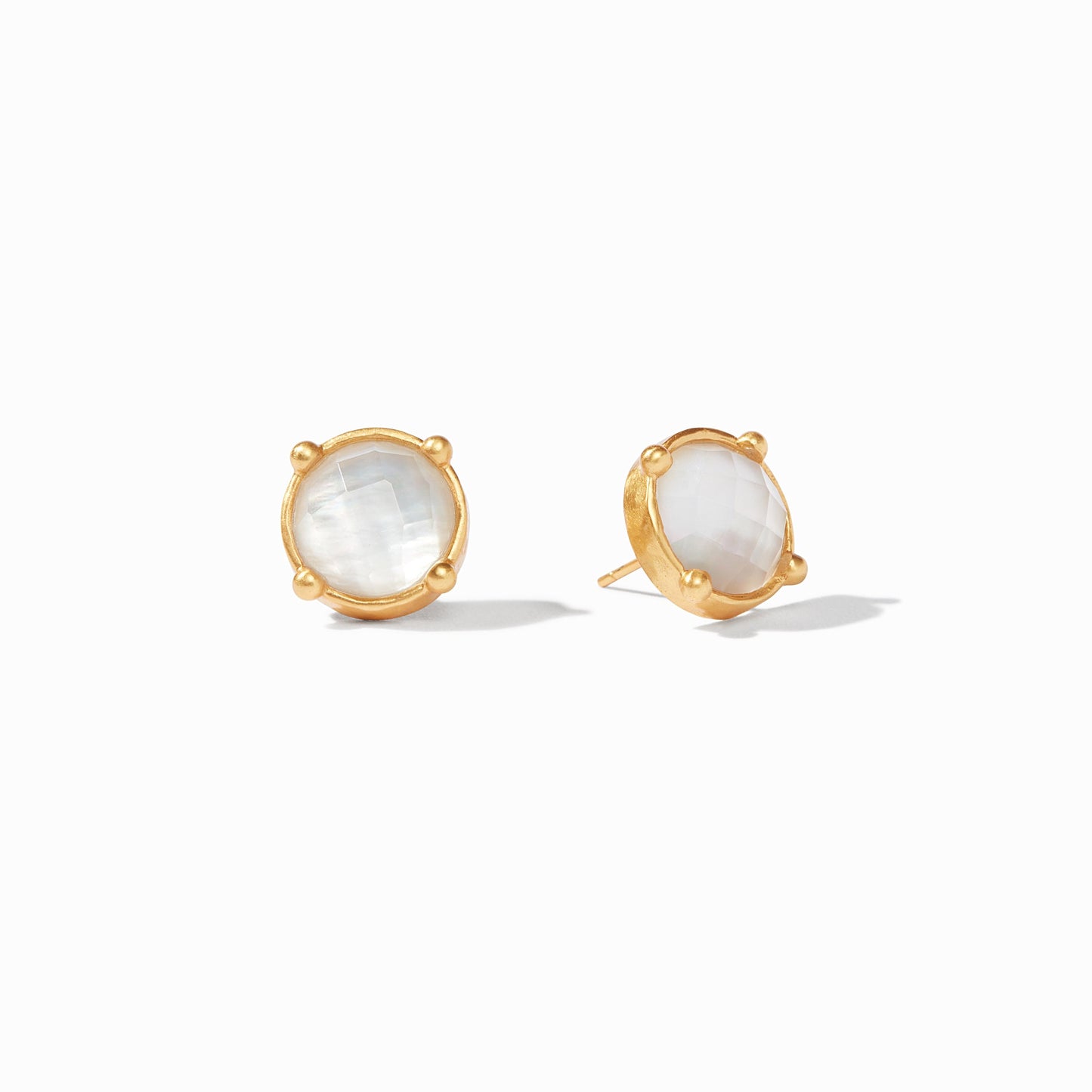 Iridescent Clear Crystal Honey Stud
