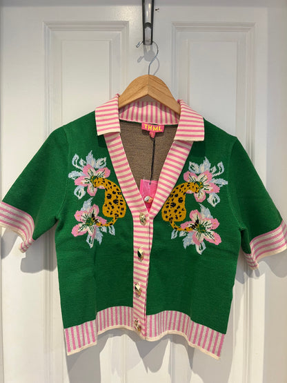 Collared Tiger Cardigan