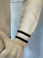 White/Navy Sweater Jacket Combo