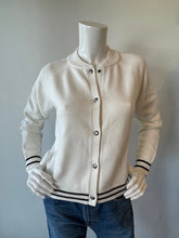 White/Navy Sweater Jacket Combo