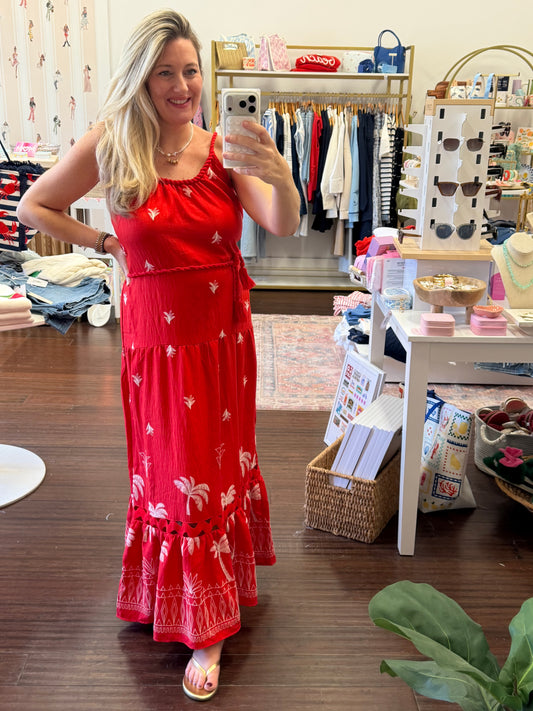 Embroidered Maxi Dress