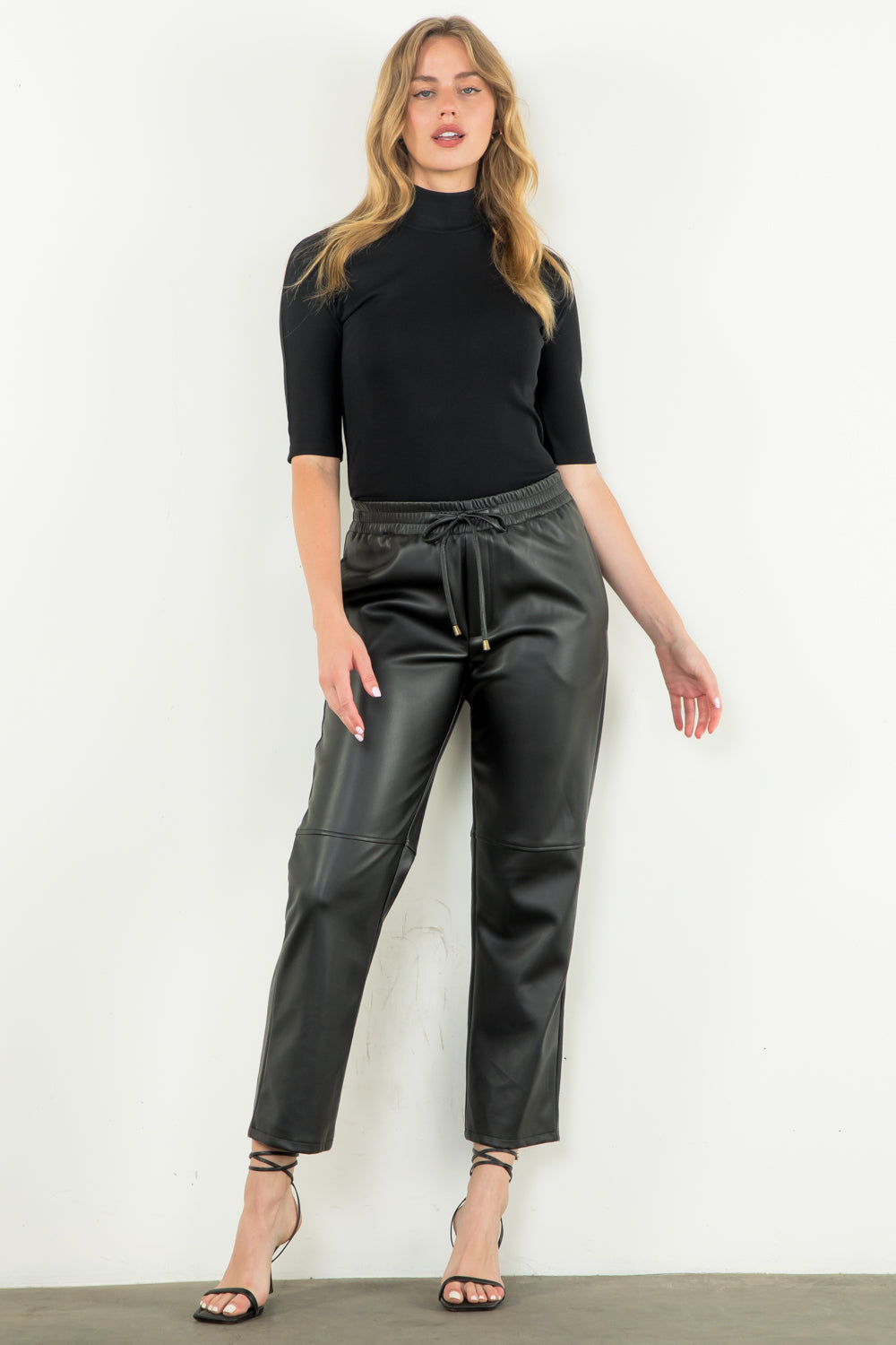 Leather Jogger Pant