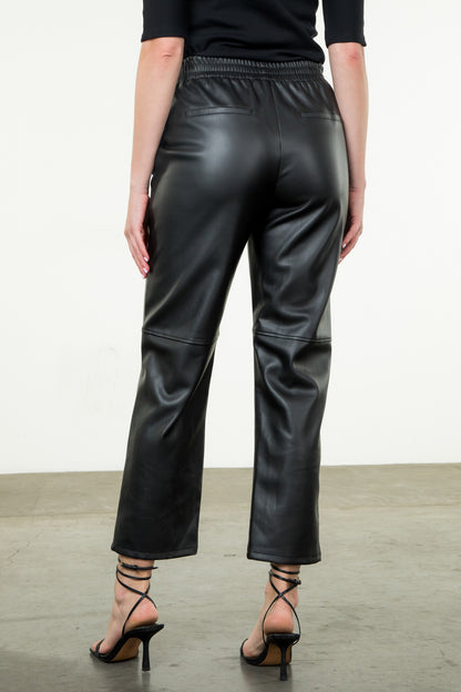 Leather Jogger Pant