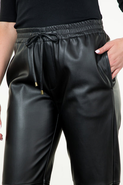 Leather Jogger Pant