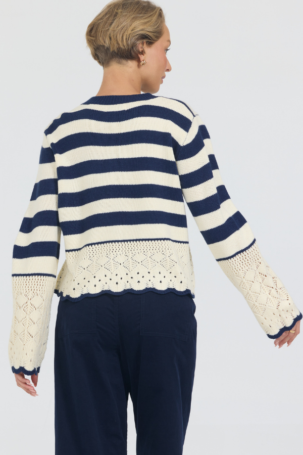 Navy Stripe Sweater