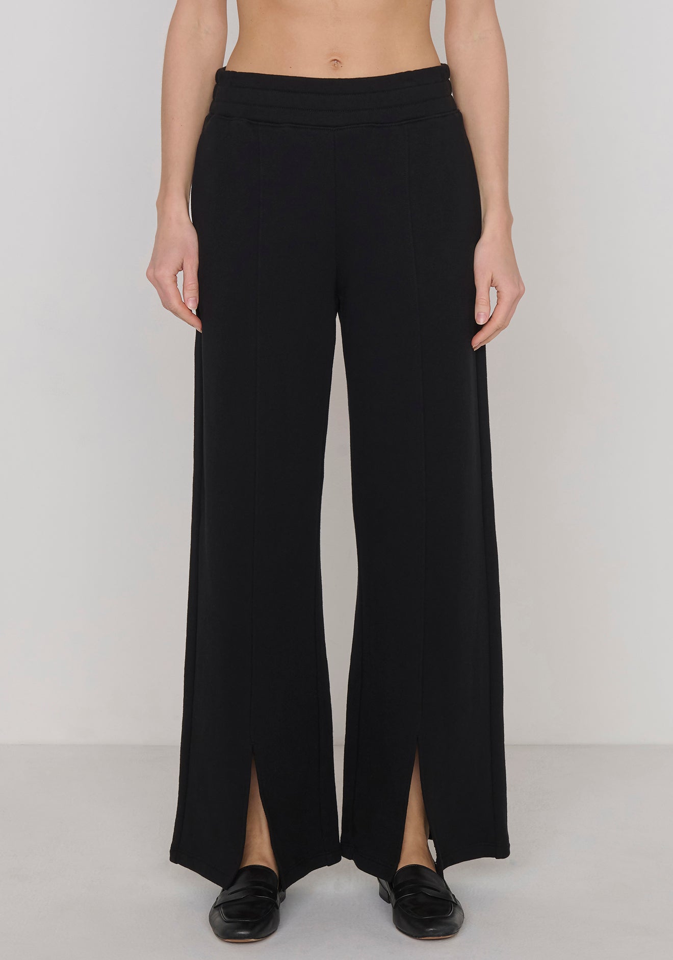 Lincoln Front Slit Knit Pant