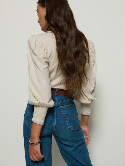 Oatmeal Peasant Tee