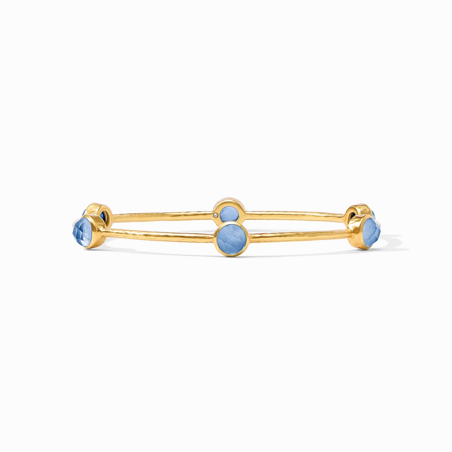 Milano Luxe Bangle Iridescent Chalcedony Blue