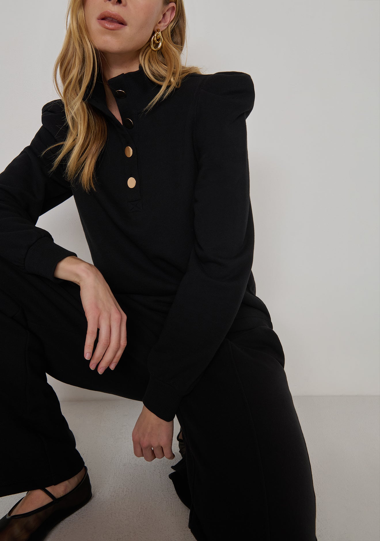 Lincoln Front Slit Knit Pant