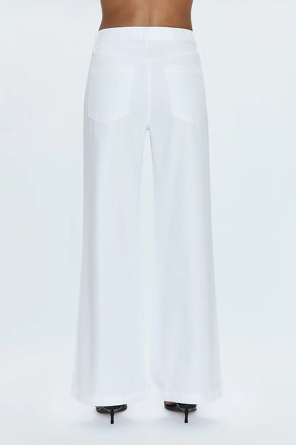 White Jadyn Low Slung Palazzo