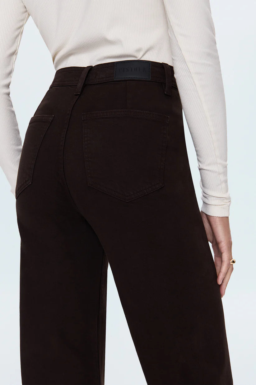 Penny High Rise Wide Leg Jean - Mocha