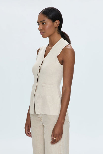 Ivory Knit Vest